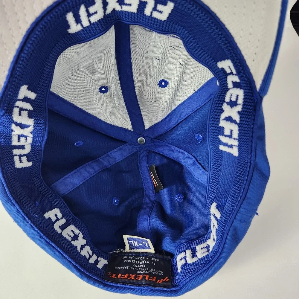 Cole Wodd Racing Flexfit Hat Blue Embroidered Logo‎ 17W Stretch L-XL NASCAR